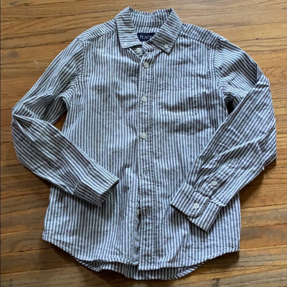 Pinstripe button down shirt - Picture 1 of 3